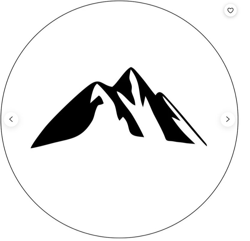 Mountains White (Any Color) Spare Tire Cover
