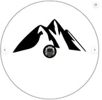 Mountains White (Any Color) Spare Tire Cover