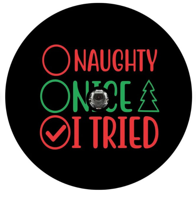 Naughty, Nice, I Tried Spare Tire Cover
