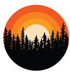 Ombre Sunset In The Woods Spare Tire Cover