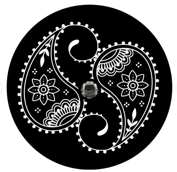 Paisley Bandana Flower Mandala Spare Tire Cover