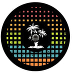 Palm Tree Summer Vibes Spare Tire Cover