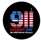 Patriot Day 911 Never Forget Spare Tire Cover