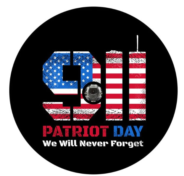 Patriot Day 911 Never Forget Spare Tire Cover
