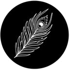Peacock Feather Spare Tire Cover