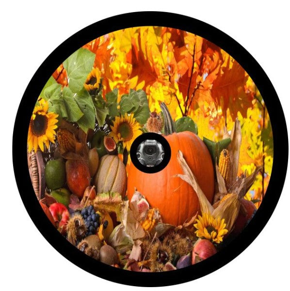 Pumpkin Fall Festival Spare Tire Cover