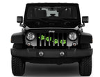 Puppy Paw Prints Green Diagonal Grille Insert