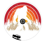 Retro Vintage Bigfoot Bronco White Spare Tire Cover