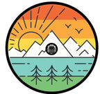 Retro Landscape Mountain Spare Tire Cover