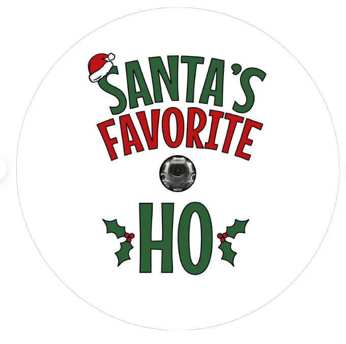Santa's Favorite White Spare Tire Cover