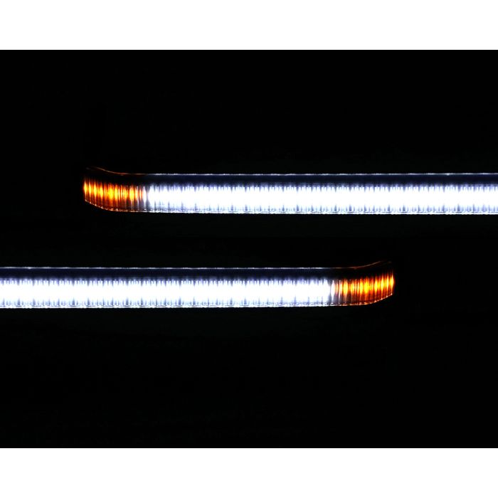 Jeep Wrangler JL/Gladiator JT Slim Smoked DRL Sahara/Overland Fender Chop Kit