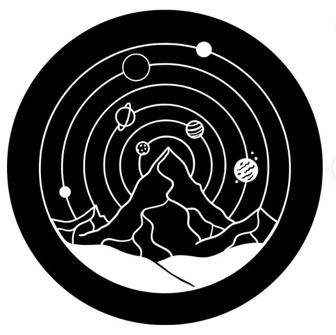 Solar System Around The Mountains Spare Tire Cover
