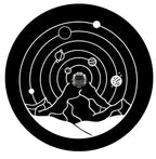 Solar System Around The Mountains Spare Tire Cover