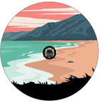 Somewhere On A Beach Spare Tire Cover