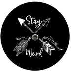 Stay Weird Arrows Spare Tire Cover