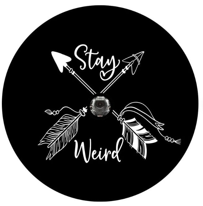 Stay Weird Arrows Spare Tire Cover