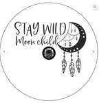 Stay Wild Moon Child Dream Catcher White Spare Tire Cover