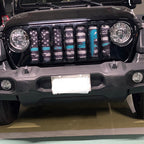 Teal Ribbon Tactical American Flag Grille Insert