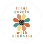 Treat People With Kindness White Spare Tire Cover