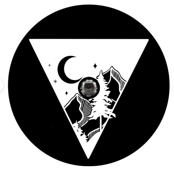 Triangle Mountain Night Sky Spare Tire Cover