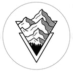 Triangle Mountain White Spare Tire Cover