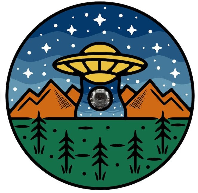 UFO I Come In Peace Spare Tire Cover