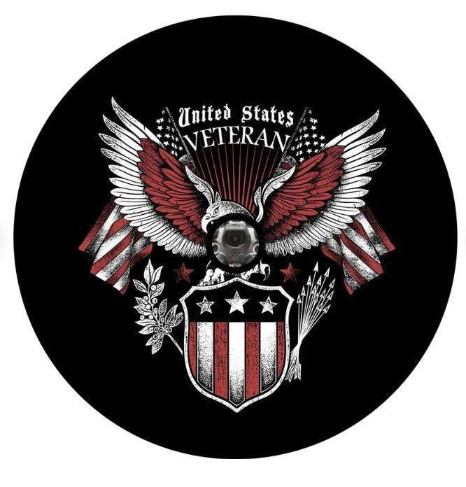 United Stats Veteran Eagle Shield Spare Tire Cover