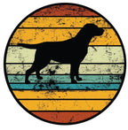 Vintage Labrador Dog Spare Tire Cover