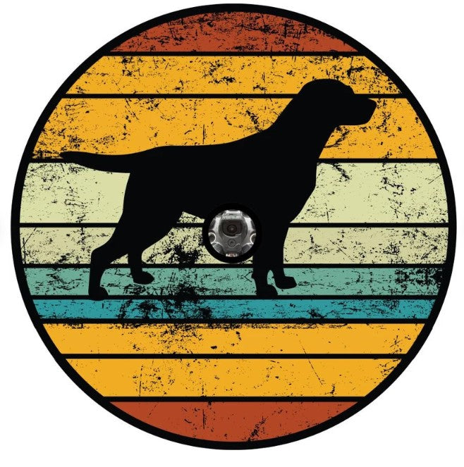 Vintage Labrador Dog Spare Tire Cover
