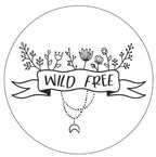 Wild & Free Flowers White Spare Tire Cover