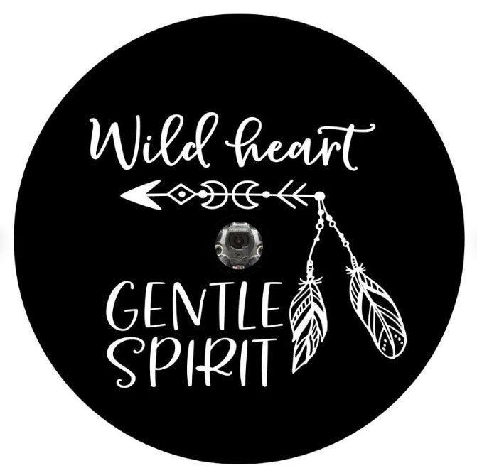 Wild Heart Gentle Spirit Arrow Spare Tire Cover