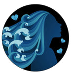 Woman With Ocean Hair Spare Tire Cover